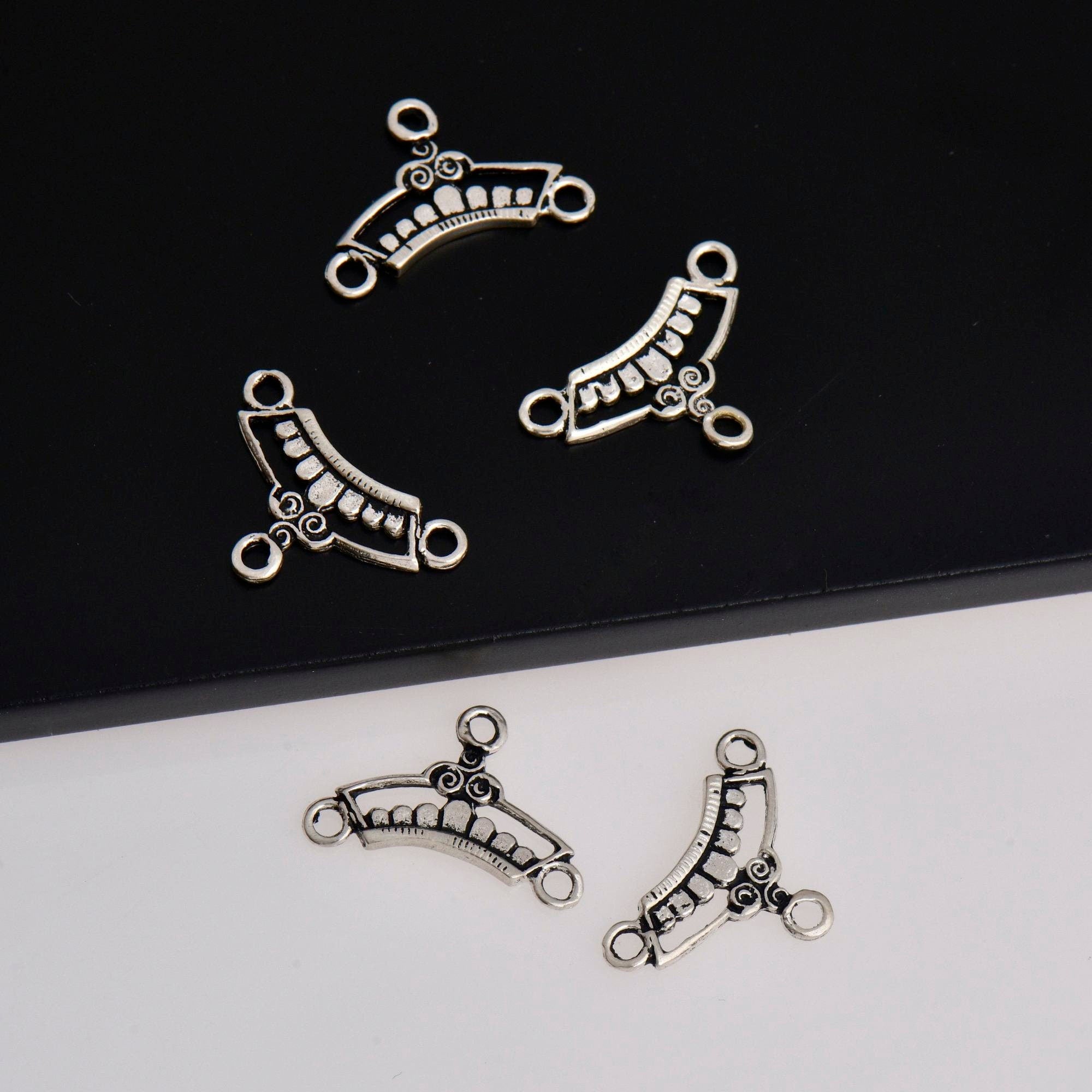 925 Sterling Silver & 24K Chandelier Component for Earring, Pendant, Gold Vermeil Chandelier Connector, Jewelry Finding, SV18/S18