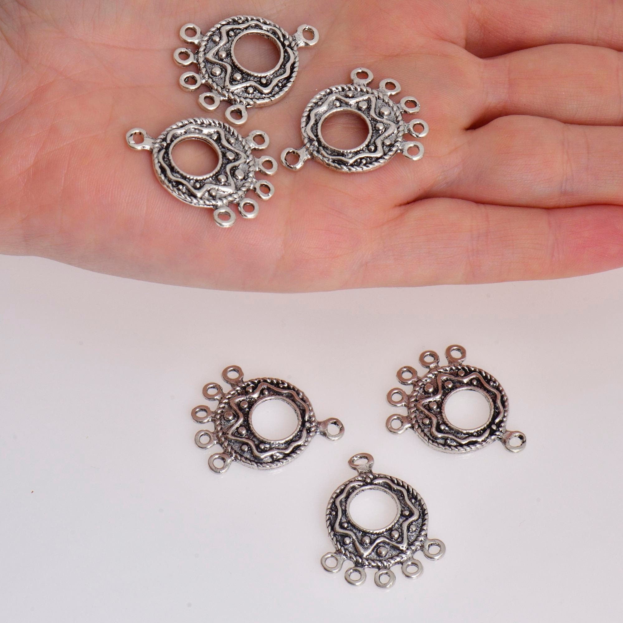 925 Sterling Silver & 24K Gold Vermeil Chandelier Component for Earring, Pendant, Chandelier Connector, Jewelry Finding, SV45/S45