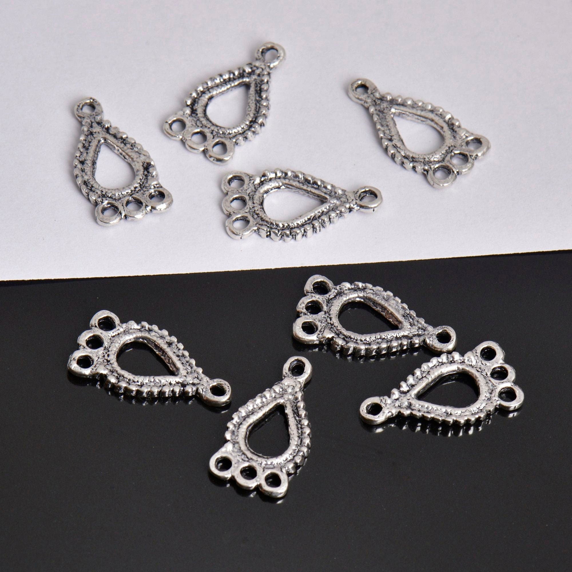 925 Sterling Silver Chandelier Component for Earring, Pendants, Solid Silver Chandelier Connectors, Chandelier Shape Jewelry Findings, S47