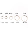 925 Sterling Silver High Quality Open Jump Rings, Solid Sterling Silver thick Open Rings, Jewelry Supplies, Findings, M68A-E