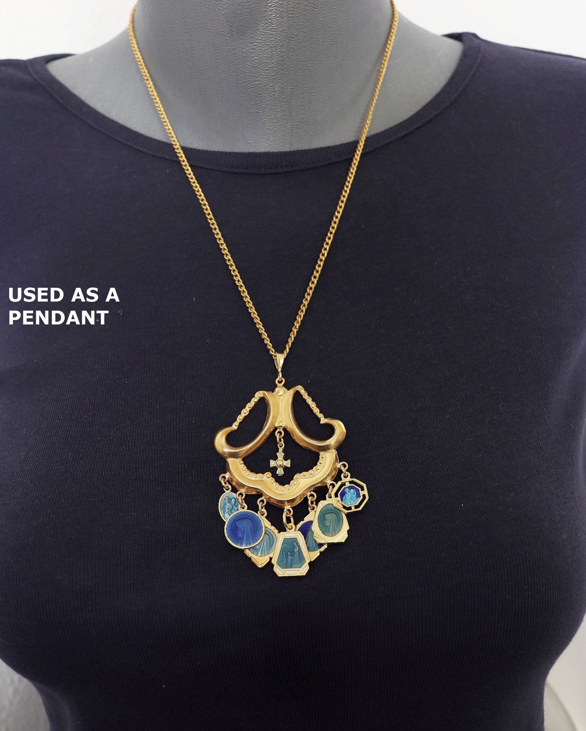 24K Gold Vermeil Chandelier Earring Component, Pendants, Gold Plated 925 Sterling Silver Chandelier Connectors, Jewelry Findings, S50V
