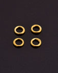 Dia 5mm & Ga.3 24K Gold Vermeil CLOSED Jump Rings, tough, High Quality in 925 Sterling Silver Jump Rings in Gold, Jewelry Findings, VM103B