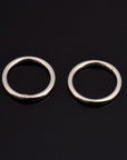 925 Sterling Silver High Quality 19 mm CLOSED and HOLLOW Jump Rings, Jewelry Supplies, Findings, M104D