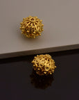 24K Gold Vermeil and 925 Silver Filigree Beads, Handmade Silver Beads in 24K Gold, Gold Beads, Spacer Beads, Jewelry Supply, M/VM109A-D