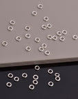 Dia 4mm & Ga.2 925 Sterling Silver CLOSED Jump Rings, tough, High Quality in silver hollow Rings, Jewelry Supplies, Findings, M103A