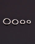 24K Gold Vermeil & 925 Silver High Quality CLOSED Jump Rings, CLOSED Jump Rings, Sterling Silver Closed Rings Jewelry Supplies, M/VM103A-D