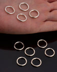 925 Sterling Silver High Quality 15 mm CLOSED and HOLLOW Jump Rings, Jewelry Supplies, Findings, M104C