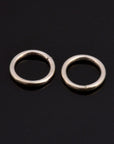 925 Sterling Silver High Quality 15 mm CLOSED and HOLLOW Jump Rings, Jewelry Supplies, Findings, M104C