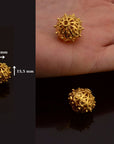 24K Gold Vermeil Filigree Beads, Handmade Silver Beads in 24K Gold, 925 Solid Silver Beads, Spacer Beads, Jewelry Supply, VM109D