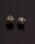 925 Sterling Silver Filigree Beads, Handmade Silver Beads, 925 Solid Silver Beads, Spacer Beads, Jewelry Supply, M115