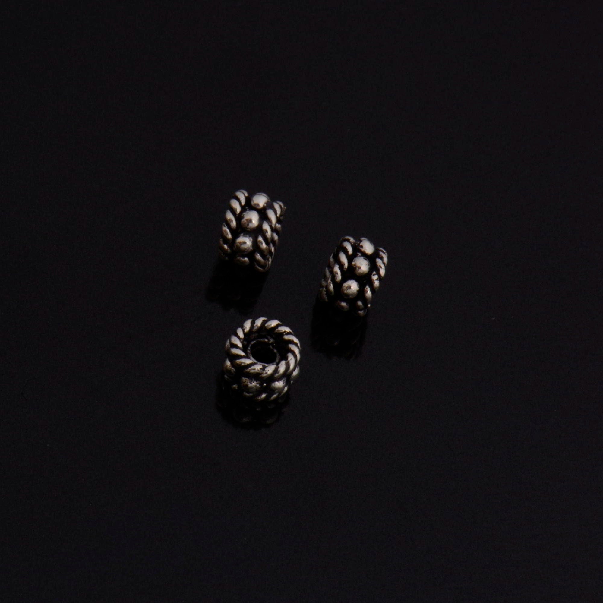24K Gold Vermeil & 925 Silver Separators, Handmade Silver Beads in 24K Gold, Solid Silver Beads, Spacer Beads, Jewelry Supply, M/VM144