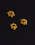 24K Gold Vermeil Bead Caps, Handmade Silver Bead Caps in 24K Gold, 925 Silver Bead Caps, Spacer Bead Caps, Jewelry Supplies, VM143