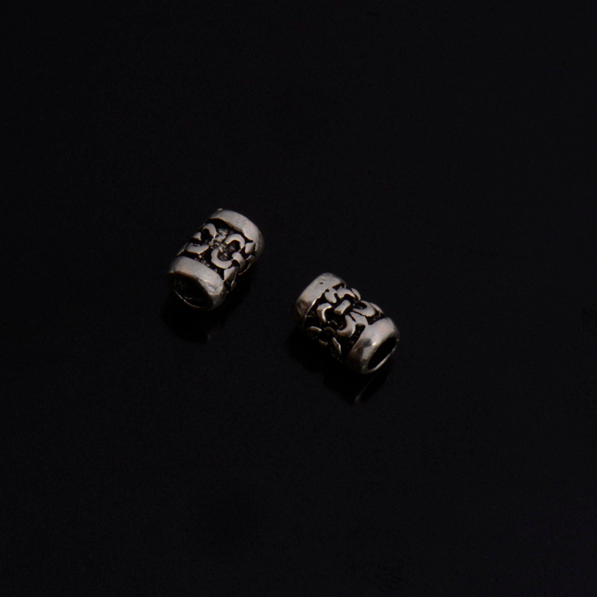24K Gold Vermeil & 925 Silver Large Hole Tube Beads, Tube Beads in 24K Gold, Large Hole Tube Beads, jewelry findings, S60V-S60