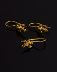 925 Sterling Silver & 24K Gold Ear Hooks, Cross Ear Wires in Silver and Vermeil, Earrings Making Supply, Jewelry Findings, S63V/S63