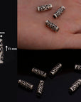 925 Sterling Silver Open Work Tube Beads, Antique Silver Tube Beads, Silver Spacer Beads, Jewelry Making, S57