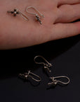 925 Sterling Silver Cross Ear Wires, Solid Silver Earring Hooks, Cross Ear Wires, Earrings Making Supply, Jewelry Findings, S63
