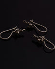 925 Sterling Silver Cross Ear Wires, Solid Silver Earring Hooks, Cross Ear Wires, Earrings Making Supply, Jewelry Findings, S63