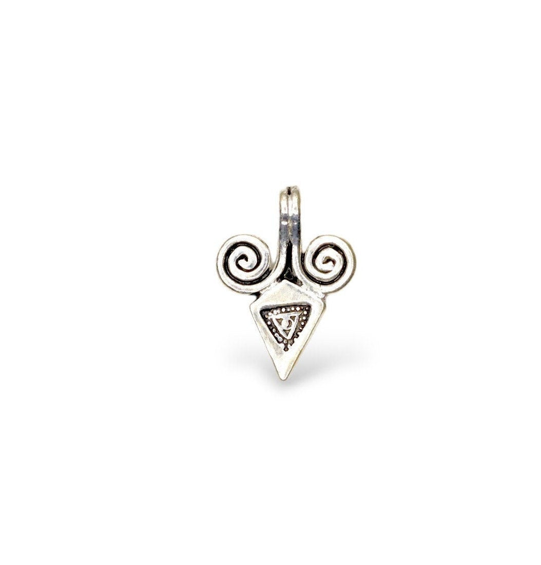 925 Sterling Silver and 24K Gold Vermeil Urartian inspired Pendants and Dangles, Jewelry Making, M/VM161