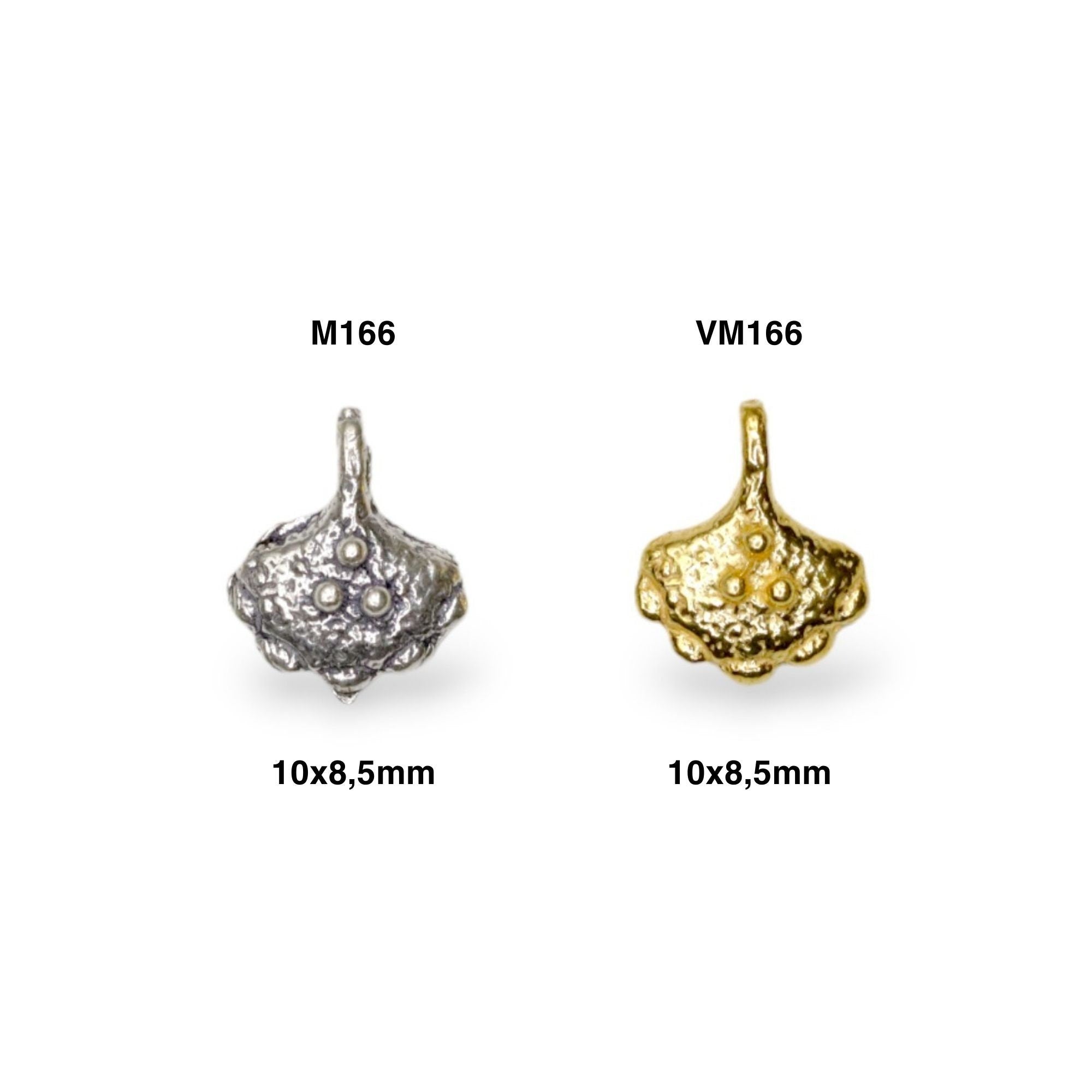 925 Sterling Silver and 24K Gold Vermeil Urartian inspired Pendants and Dangles, Jewelry Making, M/VM166