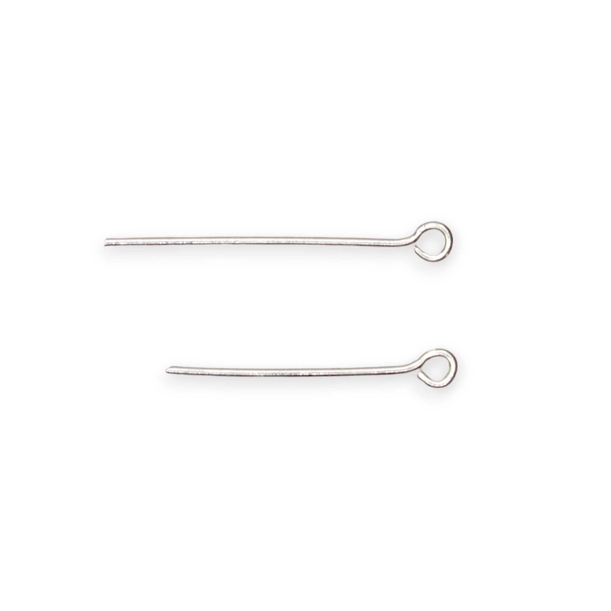 925 Sterling Silver & 24K Gold Vermeil EXTRA STRONG thickness 0,90mm (19 Gauge) Length 25mm, Special Eye Pins for Chain Rosaries, M/VM194B