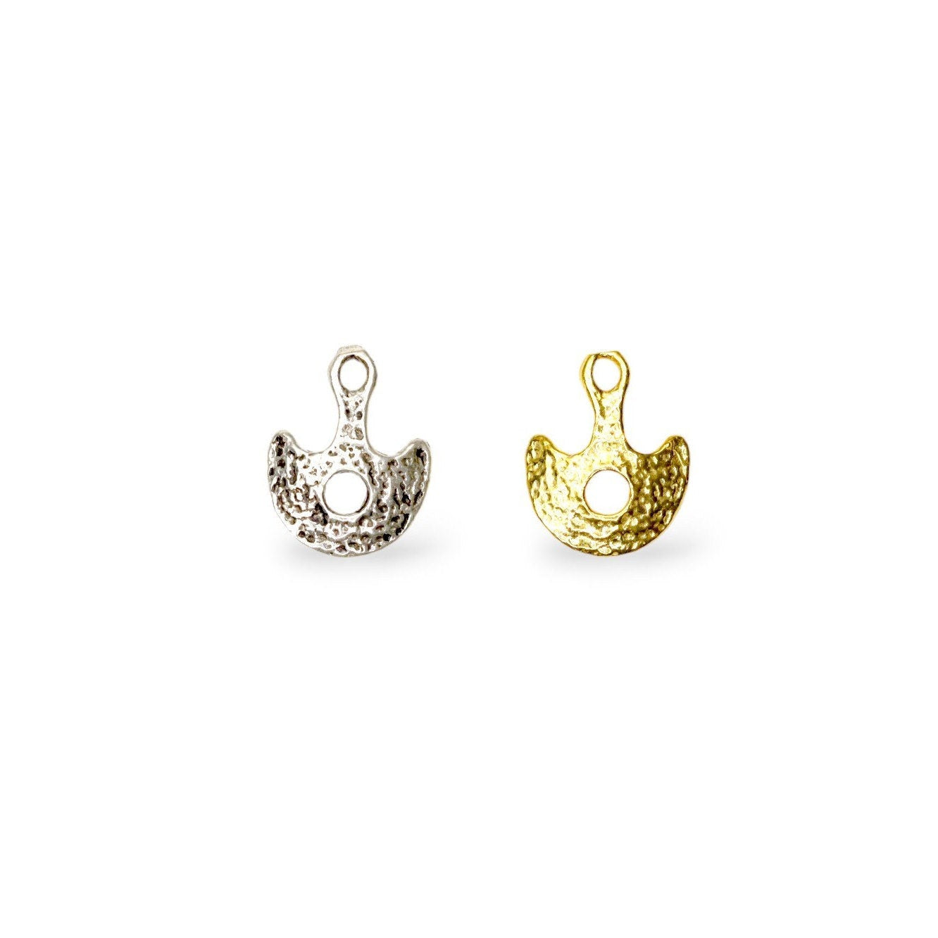 925 Sterling Silver and 24K Gold Vermeil Urartian inspired Pendants and Dangles, Jewelry Making, M/VM164