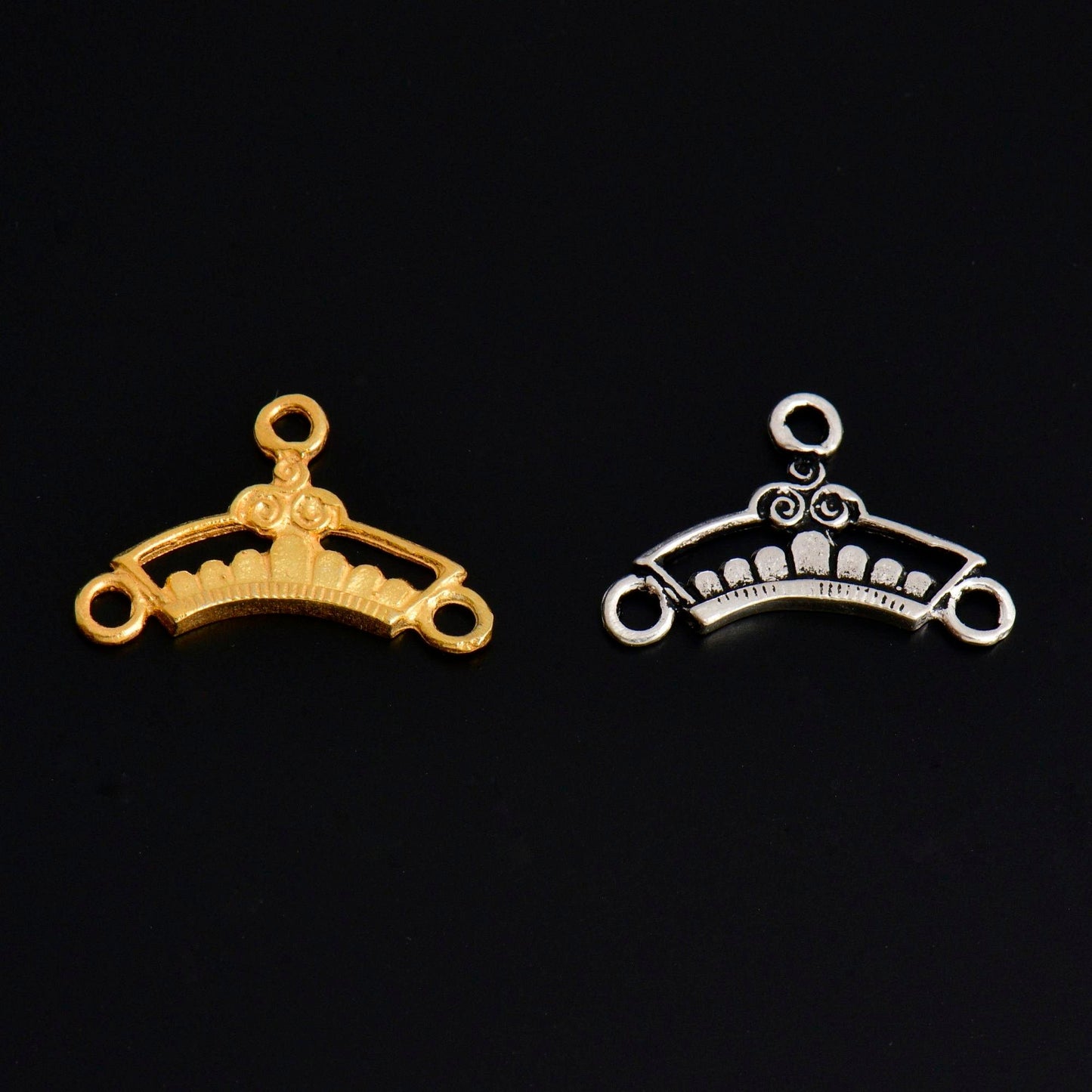 Sterling Silver Chandelier Component for Earring,Pendant, 24K Gold Vermeil Chandelier Connector, Chandelier Shape Jewelry Finding, SV18/S18